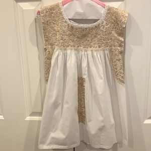 Mi Golondrina Flores Blouse with gold thread. Excellent condition.